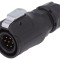 Conector circular 7 pini aurit, IP67