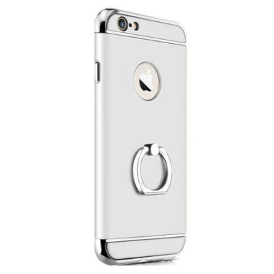Husa pentru Apple iPhone 6/6S, GloMax 3in1 Ring PerfectFit, Silver foto