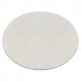 Covor SOFTY cerc culoare, solidă crem, cerc 150 cm