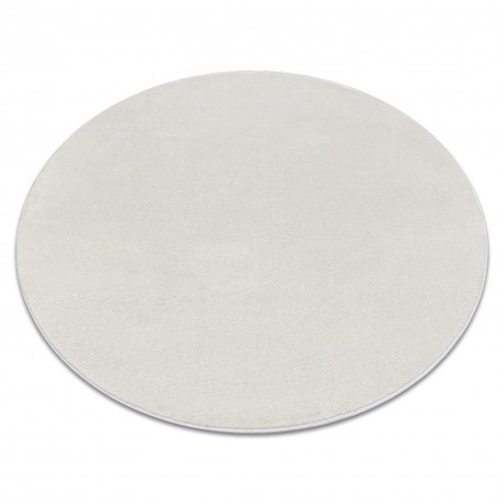 Covor SOFTY cerc culoare, solidă crem, cerc 200 cm