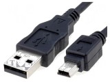 Cablu USB 2.0 A la B mini 1m negru pentru Canon, Goobay