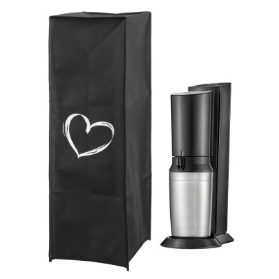 Husa de protectie pentru SodaStream Crystal 2.0, Kwmobile, Negru/Alb, Textil, 58608.01 foto
