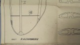 RARA = PLANSA VECHE PLANOR ICAR , PROPULSORUL FLUTURAS / AVION..