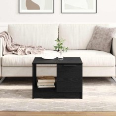 vidaXL Masă de cafea Stejar negru 50 x 50 x 36 cm Lemn compozit 862743
