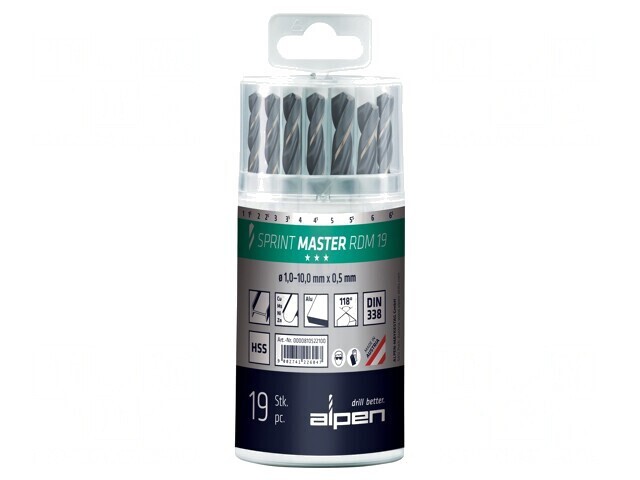 Set Burghie Metal Oțel Rapid HSS Blister SPRINT MASTER