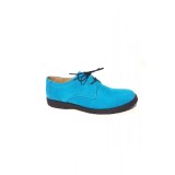 Pantofi din piele intoarsa Pax Turquoise