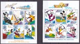 Antigua si Barbuda 1989 Disney sport MI 2861-2878 (3 klb) + 4 bl.416-419 MNH