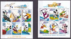Antigua si Barbuda 1989 Disney sport MI 2861-2878 (3 klb) + 4 bl.416-419 MNH