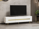 Comoda TV Jose - White, Alb, 180x50x42 cm, Minerva