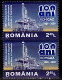 RO 2009 ,LP 1831 ,&quot; ROMGAZ-100 de ani &quot;, serie pereche V ,MNH