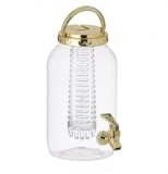 Dispenser limonada 3.8 litri cu capac auriu