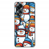 Husa compatibila cu Oppo A58 4G Silicon Gel Tpu Model Snowman Pattern