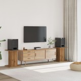 Set 2 Noptiere Gossi Stejar Artizanal 30x30x60 cm Lemn Prelucrat Moderne