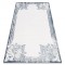 Covor acril VALS 0A039A C53 47 Flori cadru fildeş / albastru, 100x200 cm