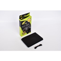 HUSA VOLAN PIELE ECOLOGICA CU SNUR - NEGRU