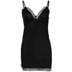 Camasa De Noapte Rose Negru S/M JGF Lingerie