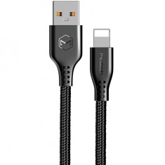 Cablu Date si Incarcare USB la Lightning McDodo Warrior CA-5150, 2.4A, 1.2 m, Negru