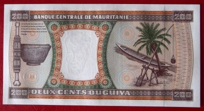 Mauritania 200 Ouguiya 2002 UNC necirculata ** foto