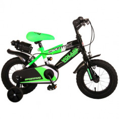 Bicicleta Sportivo Verde 12 inch cu 2 Frane de Mana si Sticla Apa foto