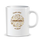 Cana personalizata cu mesaje pentru ingineri, Cream solutii, nu drame