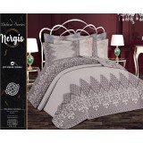 Set cuvertura de pat eleganta, Cuvertura Pat (240x260) + 2 Fete Perna (60x80)