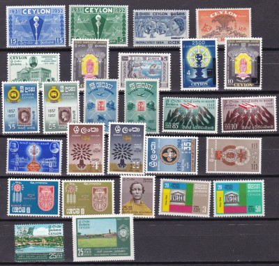 Ceylon lot 1952- 1966 MNH foto