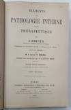 ELEMENTS DE PATHOLOGIE INTERNE ET DE THERAPEUTIQUE par NIEMEYER , TOME SECOND ,