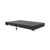 Drawer Lanberg 19 , RAL color RAL9004, maximum load 30 kg, Range of adjustment 270 - 520 mm