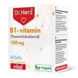 Capsule vegane cu vitamina B1 150 mg Dr Herz 60 buc