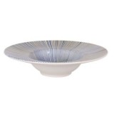 Set 6 Farfurii Paste Stoneware Bari Irys 28 cm &ndash; Model Albastru