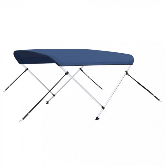 Parasolar barcă Bimini cu 2 arcuri, bleumarin, 180x150x110 cm