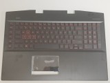 Carcasa Superioara cu Tastatura Palmrest HP Omen 17-CB 17T-CB TPN-C144 L61636-001 L57377-001 cu Iluminare Rosie US International Noua