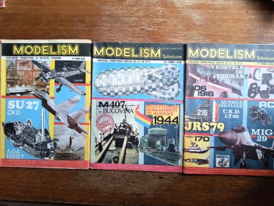 Lot 3 Reviste Modelism an 1989 , nr. 1, 3, 4, / C rev P2 foto