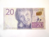 Suedia 20 Kronor 2015,bancnota din imagini la cel mai mic pret