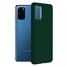 Husa Samsung Galaxy S20 Plus Silicon Verde Slim Mat cu Microfibra SoftEdge