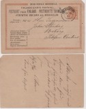 Finland 1884 Postcard Stationery Card Helsinki Cancel - corner knocks D.405