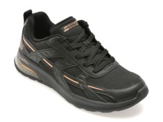 Pantofi sport SKECHERS negri, BOBS VISION AIR, din material textil