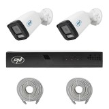 Sistem supraveghere video PNI House IP710J cu 2 camere 5MP PoE