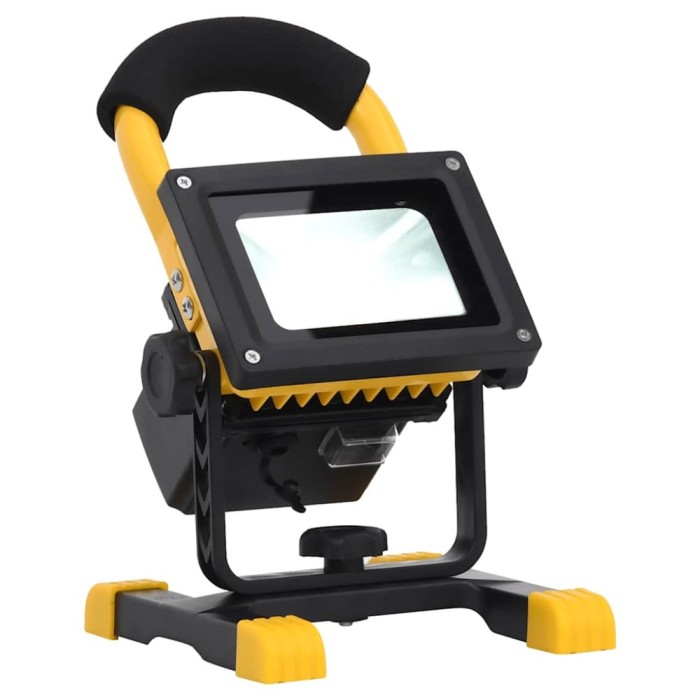 Reflector cu LED reincarcabil cu maner, 30 W, alb rece