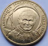 2 Zlote / Zloti 2014 Polonia, Canonisation of John Paul II, unc, Europa