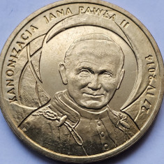 2 Zlote / Zloti 2014 Polonia, Canonisation of John Paul II, unc