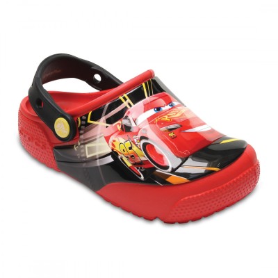 Saboti Crocs Fun Lab Lights Cars 3 Clog Rosu - Red foto