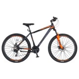 Bicicleta MTB Umit Mirage, 21 viteze, culoare negru/portocaliu, roata 29&quot;, cadru... Cod:52965180002