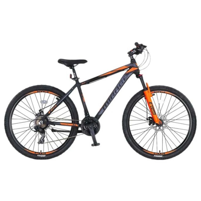 Bicicleta MTB Umit Mirage, 21 viteze, culoare negru/portocaliu, roata 29&quot;, cadru... Cod:52965180002
