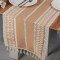 Napron din bumbac 100% Valentini Bianco, dimensiune 35x145cm, Rustic In Beige