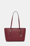 MICHAEL Michael Kors poșetă de piele QUINN culoarea bordo, 30T5GQNT2L