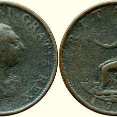 1799, ½ penny - George al III-lea - Regatul Unit al Marii Britanii