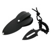 Cutit Tactic IdeallStore&reg; Spear Comando, Negru, 13cm, Otel, Teaca, Durabil, Pescuit, Camping