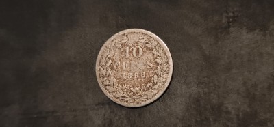 Olanda - 10 cents 1898 ag. foto