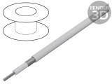 Cablu coaxial RG188A/U litat CCS PTFE alb 2,7mm